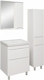 Runo Зеркальный шкаф Афина 60 R белый – фотография-3